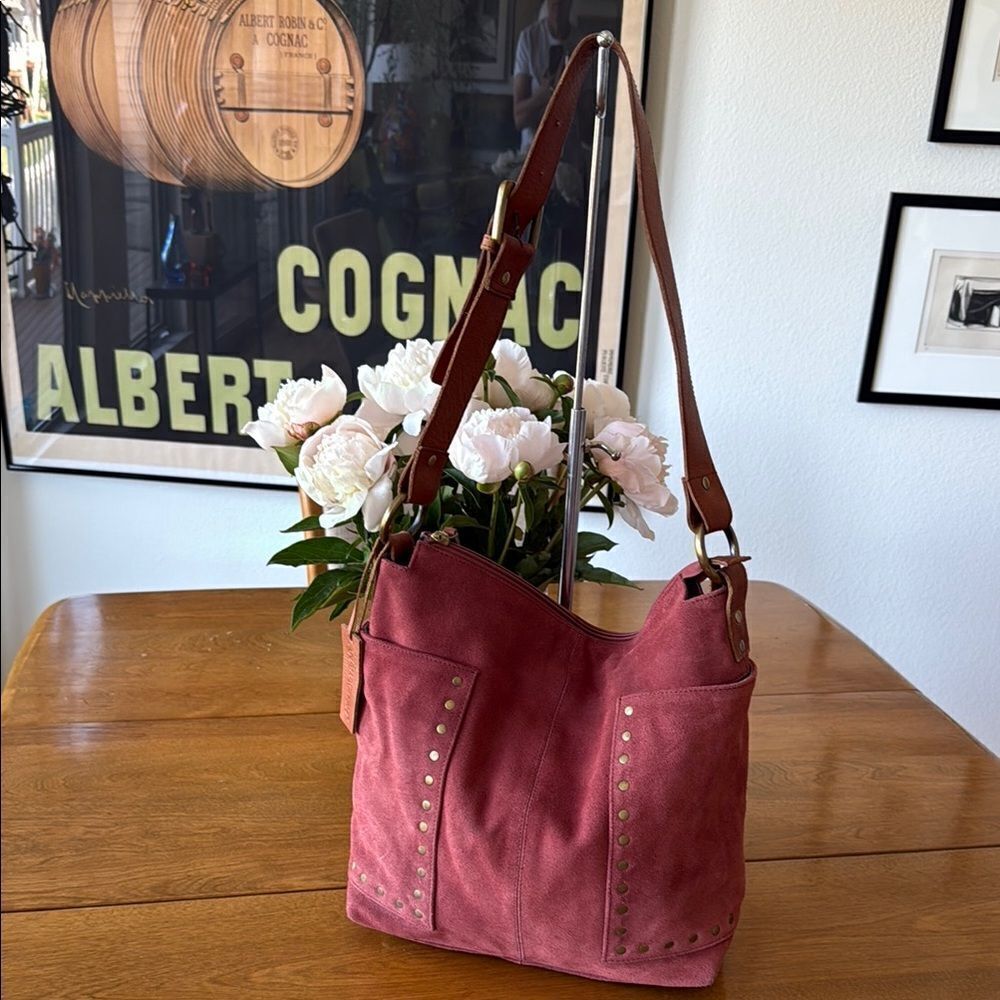 Anabaglish suede/leather bag